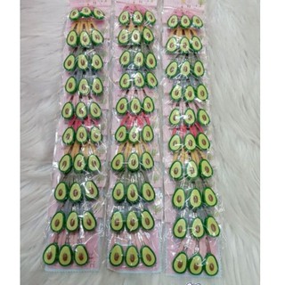 Kẹp tóc mái hình quả bơ