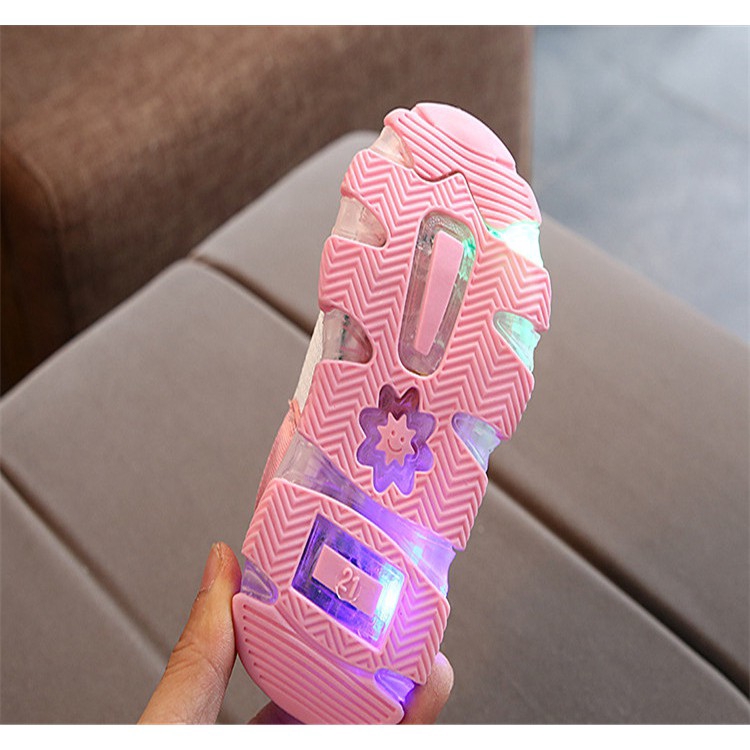 Giày thể thao đế mềm có đèn led size 21-30 cá tính cho bé