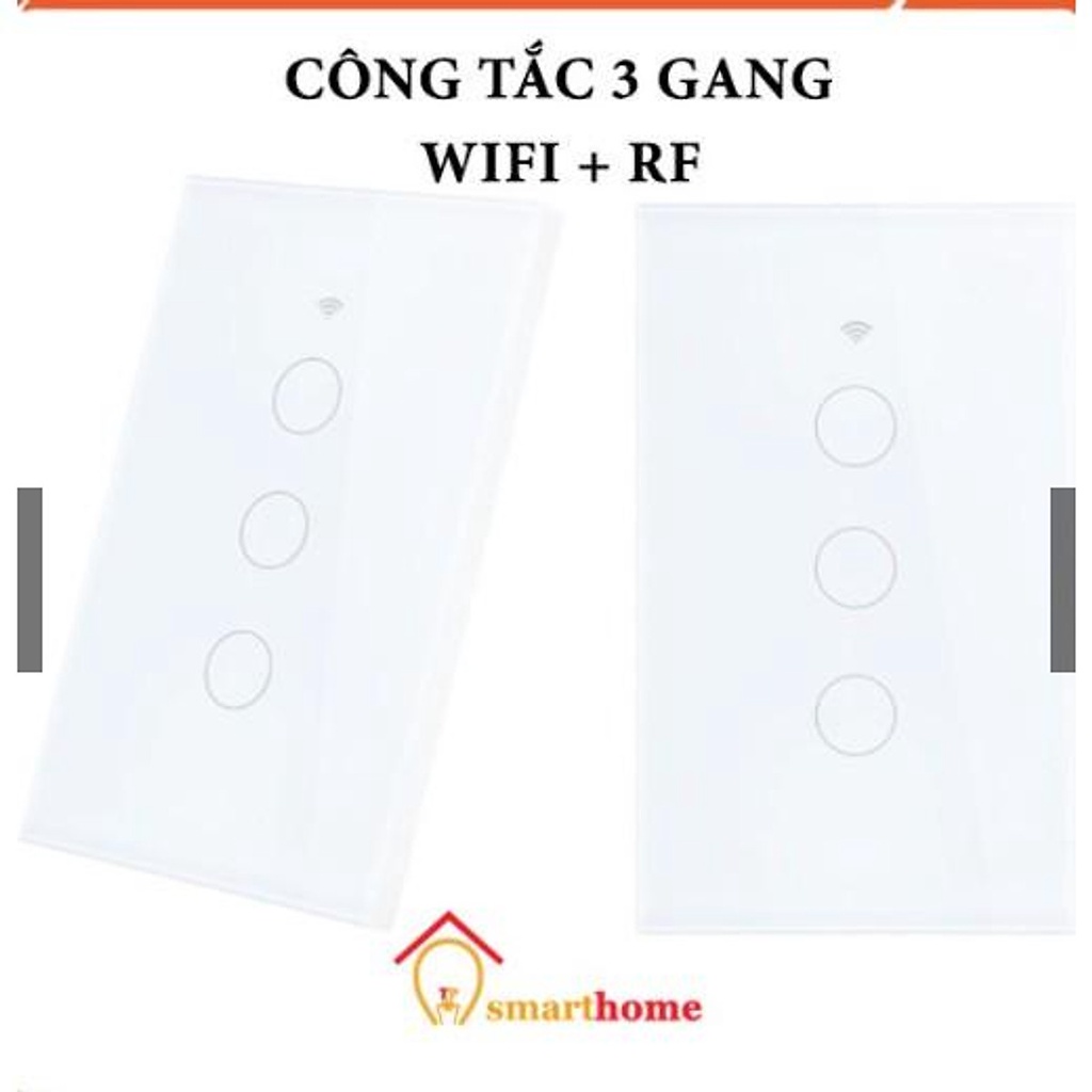 Công Tắc Cảm Ứng Thông Minh Wifi, Không Cần Dây N, Điều Khiển Từ Xa Bằng Điện Thoại Qua App. Smart Life/ Tuya