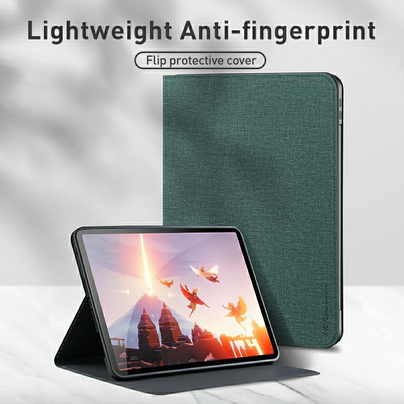 Bao da X-Level vải cho iPad Air/ Air 2/ Gen 5, Gen 6 9.7inch 2017, 2018 lưng TPU thoát nhiệt chống sốc