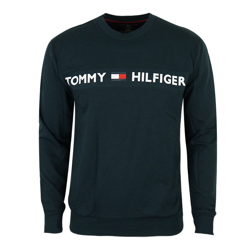 Áo Thun Tay Dài Chui Đầu In logo Tommy Thời Trang Cho Nam