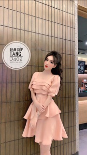 Đầm xếp tầng D402