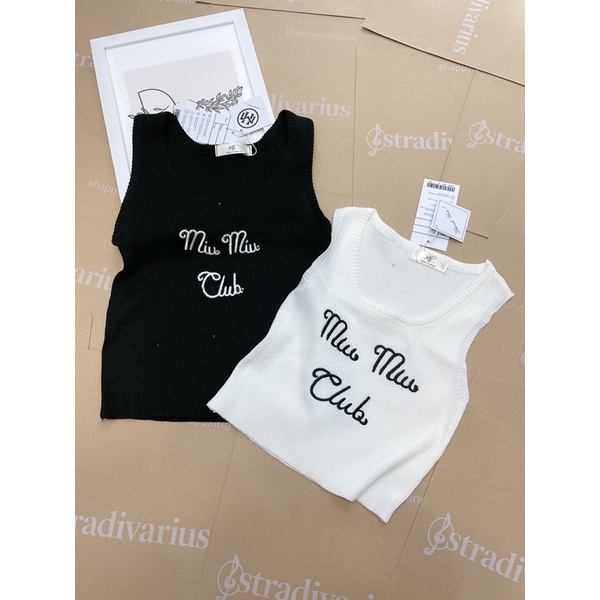 BÁN SỈ ÁO LEN BALO QC MIU MIU ĐEN TRẮNG CHO NỮ | BigBuy360 - bigbuy360.vn