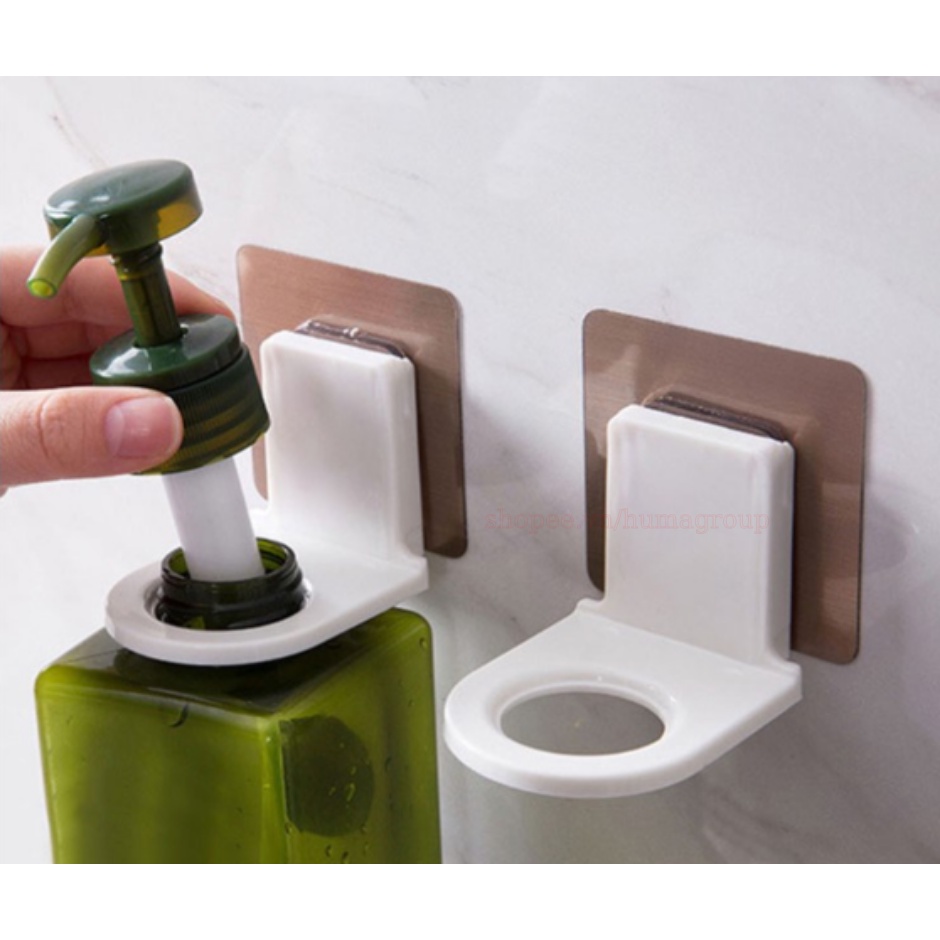 Móc Treo Nước Rửa Tay Khô, Dầu Gội Đầu, Sữa Tắm Dán Tường Siêu Chắc – Giá Đỡ Treo Nước Rửa Tay (RE) - HM263