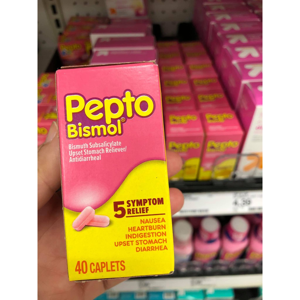 Viên tiêu hóa Pepto Bismol chuẩn Mỹ