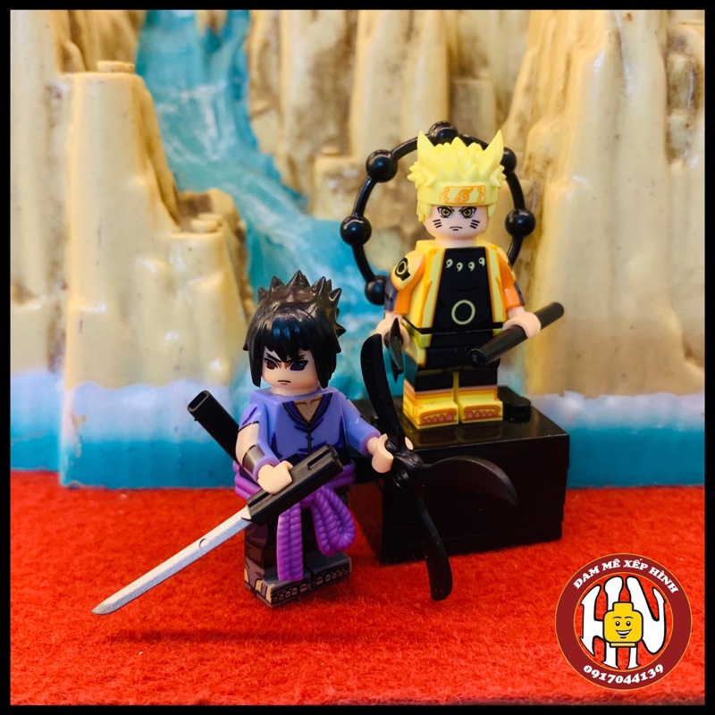 Đồ chơi xếp hình - Lắp ráp Bộ Naruto lục đạo - Sasuke lục đạo - Hàng cao cấp - Ảnh shop !