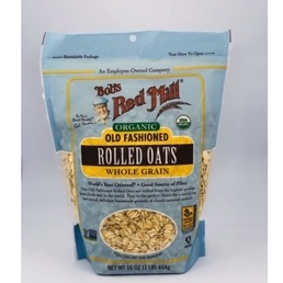 Yến mạch cán dẹt hữu cơ Bob’s red mill Mỹ túi 454gr - HSD 2023