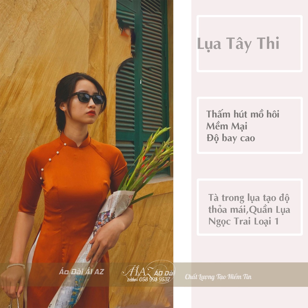 Áo Dài Nữ Cách Tân Tay Lỡ AD58