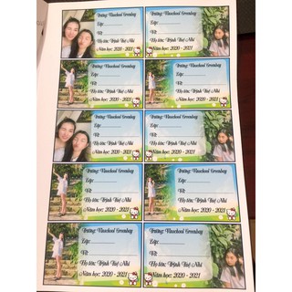 Nhãn vở in tên - In ảnh theo yêu cầu