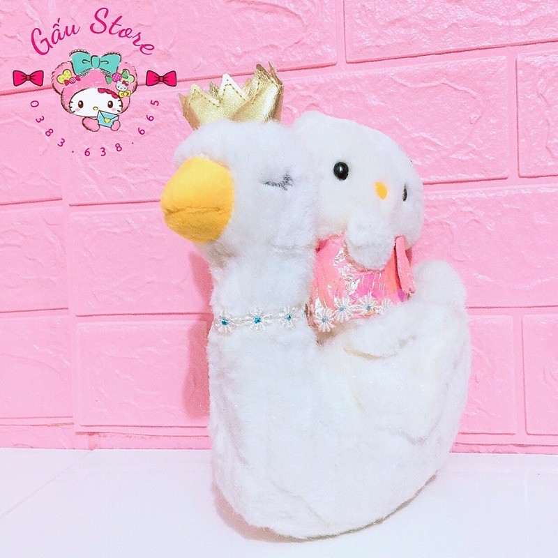 🎀Gấu Store🎀 Kitty ngồi hạc lông kim tuyến (kitty váy nhũ)