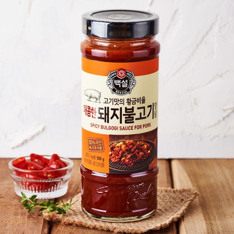 Sốt ướp thịt heo BBQ Hàn Quốc Beksul hũ 500G