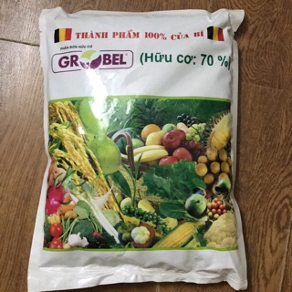 Phân hữu cơ cực tốt Grobel Bỉ 4-3-3 (70% hữu cơ) bao 2kg
