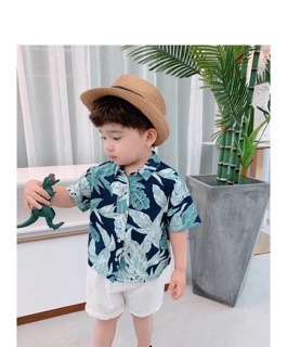 Áo Sơ mi tơ đũi cho bé trai