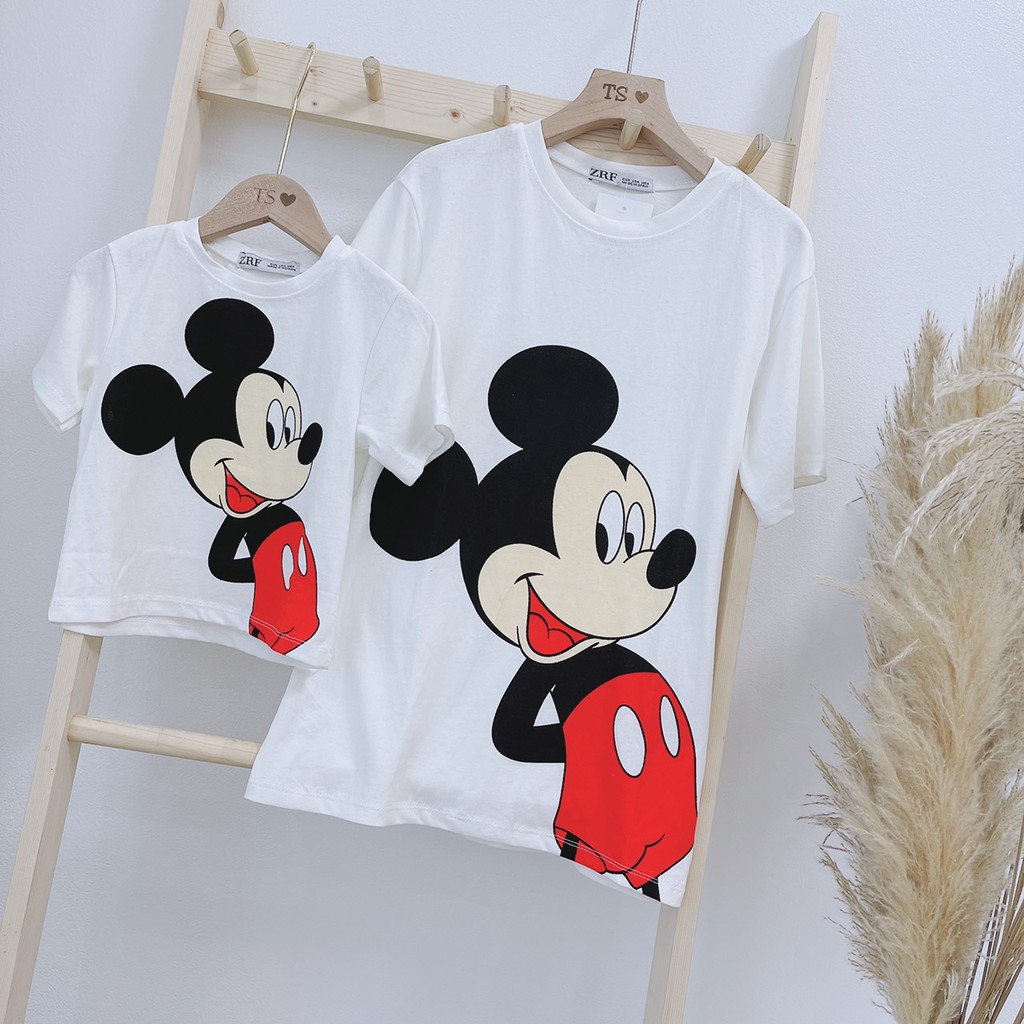 ÁO ĐÔI MẸ VÀ BÉ CAO CẤP HÌNH MKEY ĐÁNG YÊU AD19