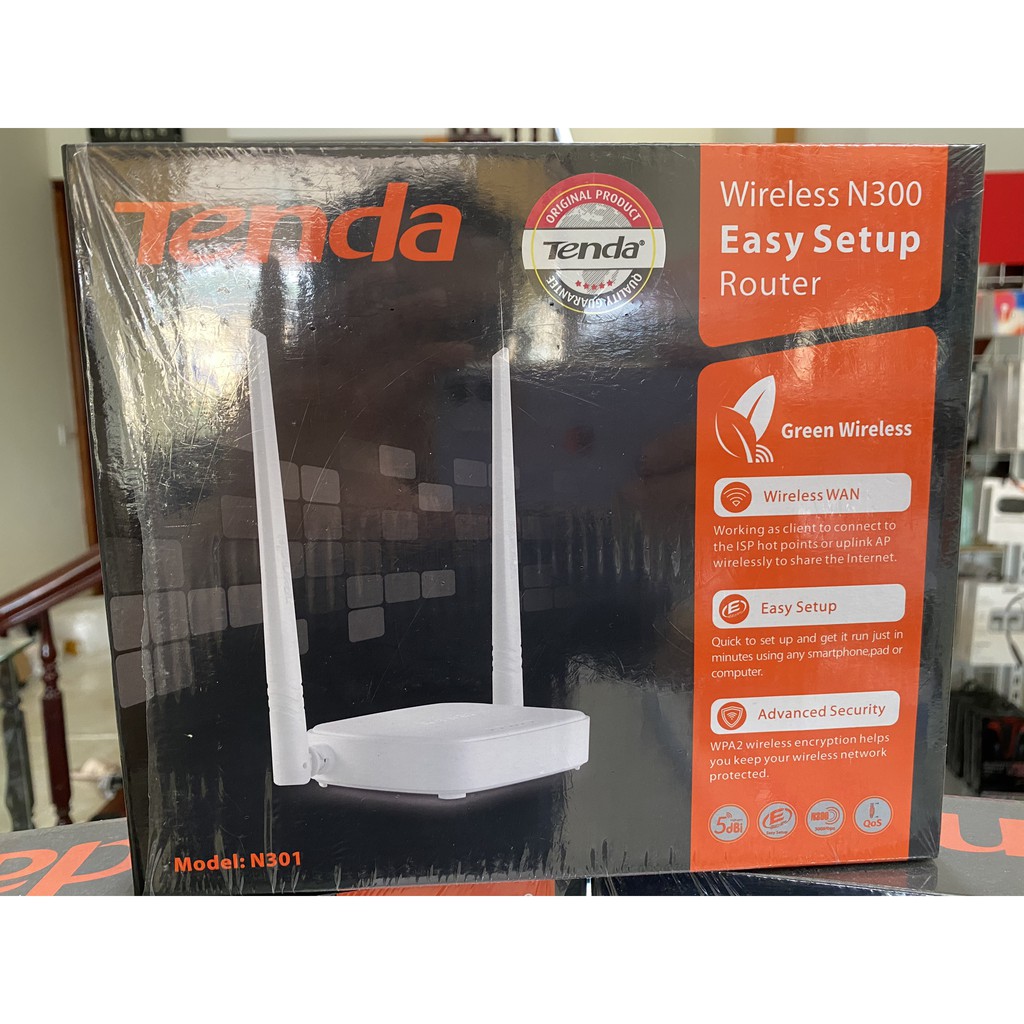 Bộ Phát sóng wifi 2 râu Tenda N300 ( Xả kho )