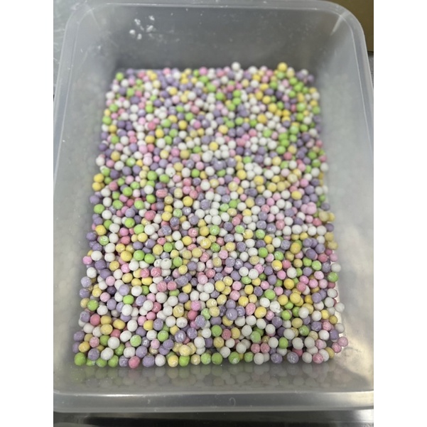 Trân châu cơm dừa ngũ sắc viên + sợi