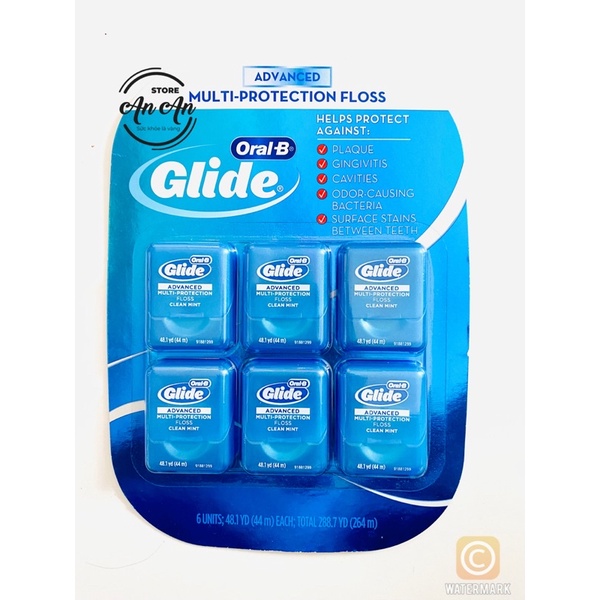 Chỉ nha khoa Glide Oral-B multi-protection floss 40 mét hàng Mỹ USA