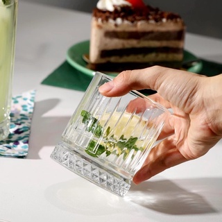 Bộ 6 Cốc Thuỷ Tinh Sọc Có Đế 355ML