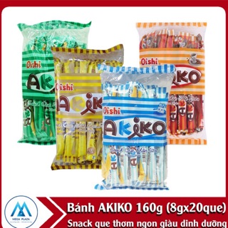 BÁNH SNACK AKIKO CÁC VỊ GÓI 160g ( 20 cái )