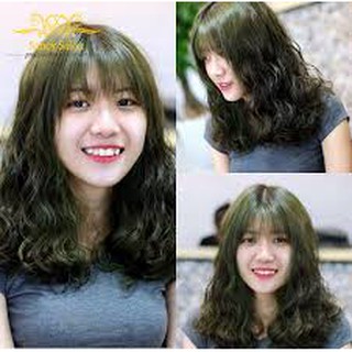 Thuốc nhuộm tóc màu nâu rêu, vàng rêu không tẩy( kèm trợ dưỡng, găng tay)