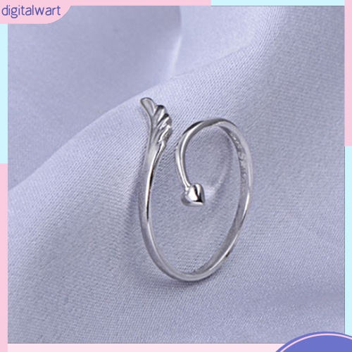 Nhẫn mạ bạc hình cánh thiên thần xinh xắn