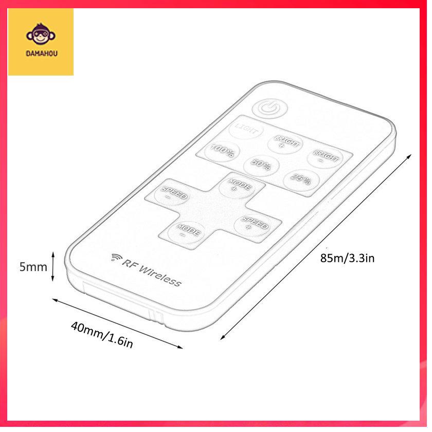 Bộ điều khiển công tắc từ xa không dây RF 12V Bộ điều chỉnh độ sáng cho đèn LED dải nhỏ