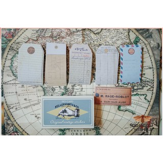 HỘP STICKER LABEL 60 MIẾNG- mẫu SHABBY CHICK