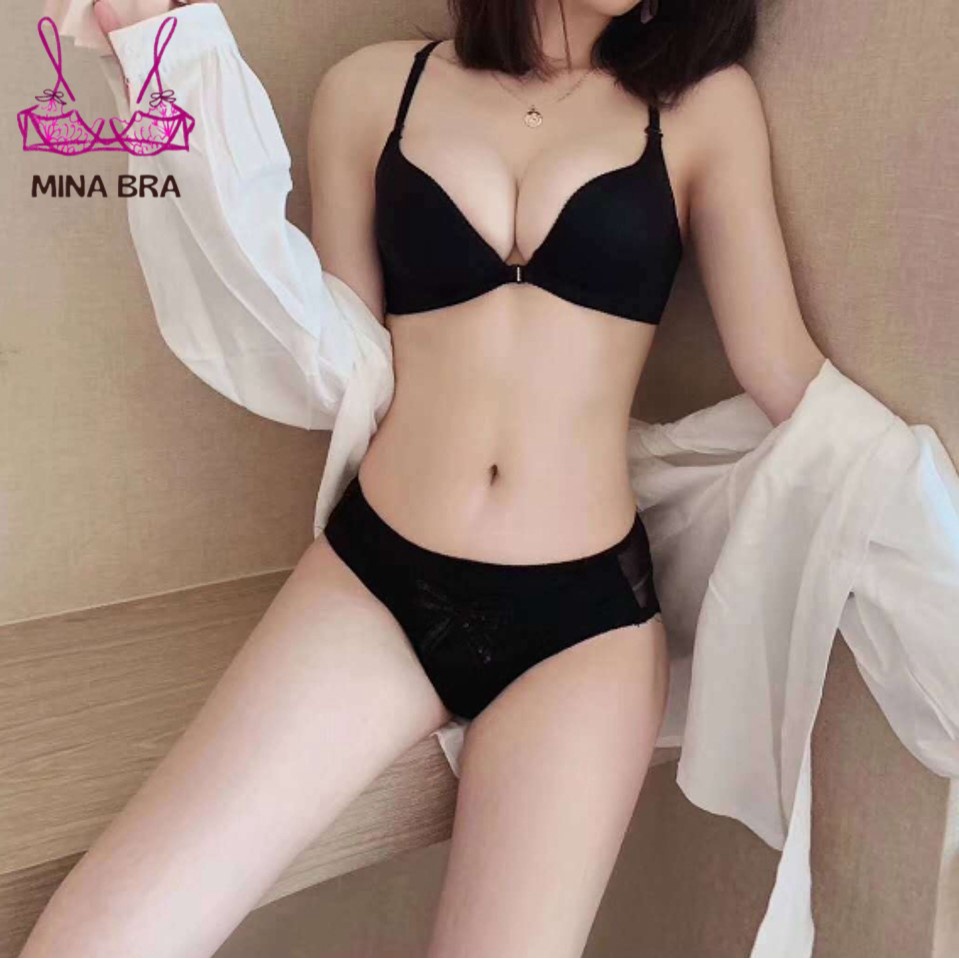 Áo Lót Đúc Su Cài Trước Siêu Nâng Đẩy Phối Nơ Lưng Thời Trang MINABRA Áo Ngực Tạo Khe Ngực Tròn Đầy ACT02 | BigBuy360 - bigbuy360.vn
