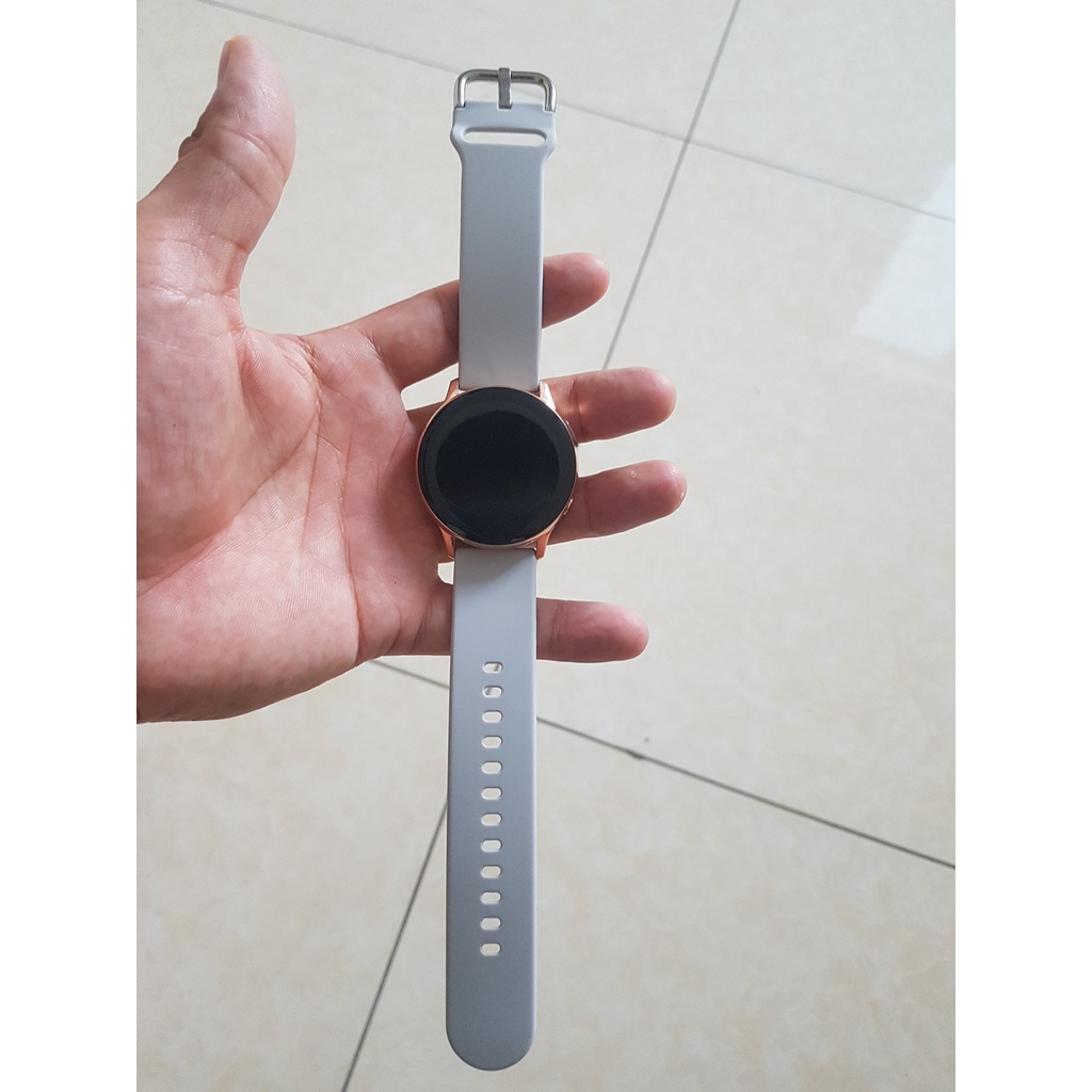 Dây đồng hồ Silicon Chính hãng Cao cấp cho Samsung Galaxy Watch Active 2 bản 20mm loại tốt.