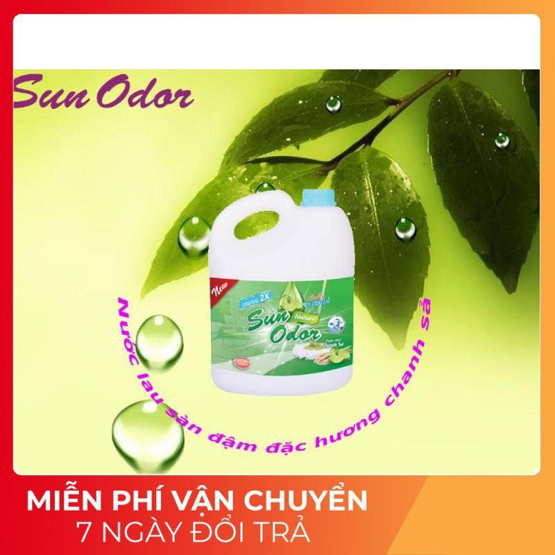 Hàng Cao Cấp - Nước Lau Sàn Sun Odor 3000ml Hương Chanh xả