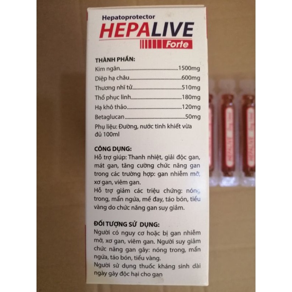 Hepa live Hỗ trợ giảm các triệu chứng: nóng trong, mẩn ngứa, mề đay, táo bón, tiểu vàng do chức năng gan suy giảm
