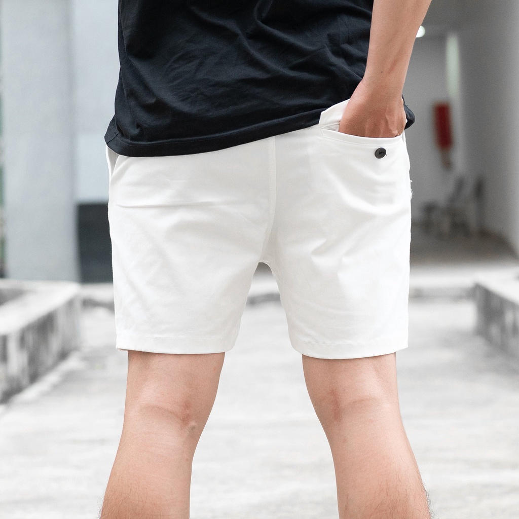 Quần short kaki camo Trắng form quần trên gối slim fit, tôn dáng ae khi lên đồ , dễ phối S22