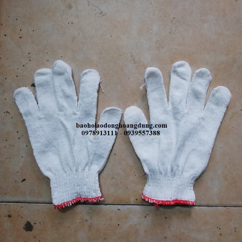 Combo 10 đôi găng tay sợi len trắng