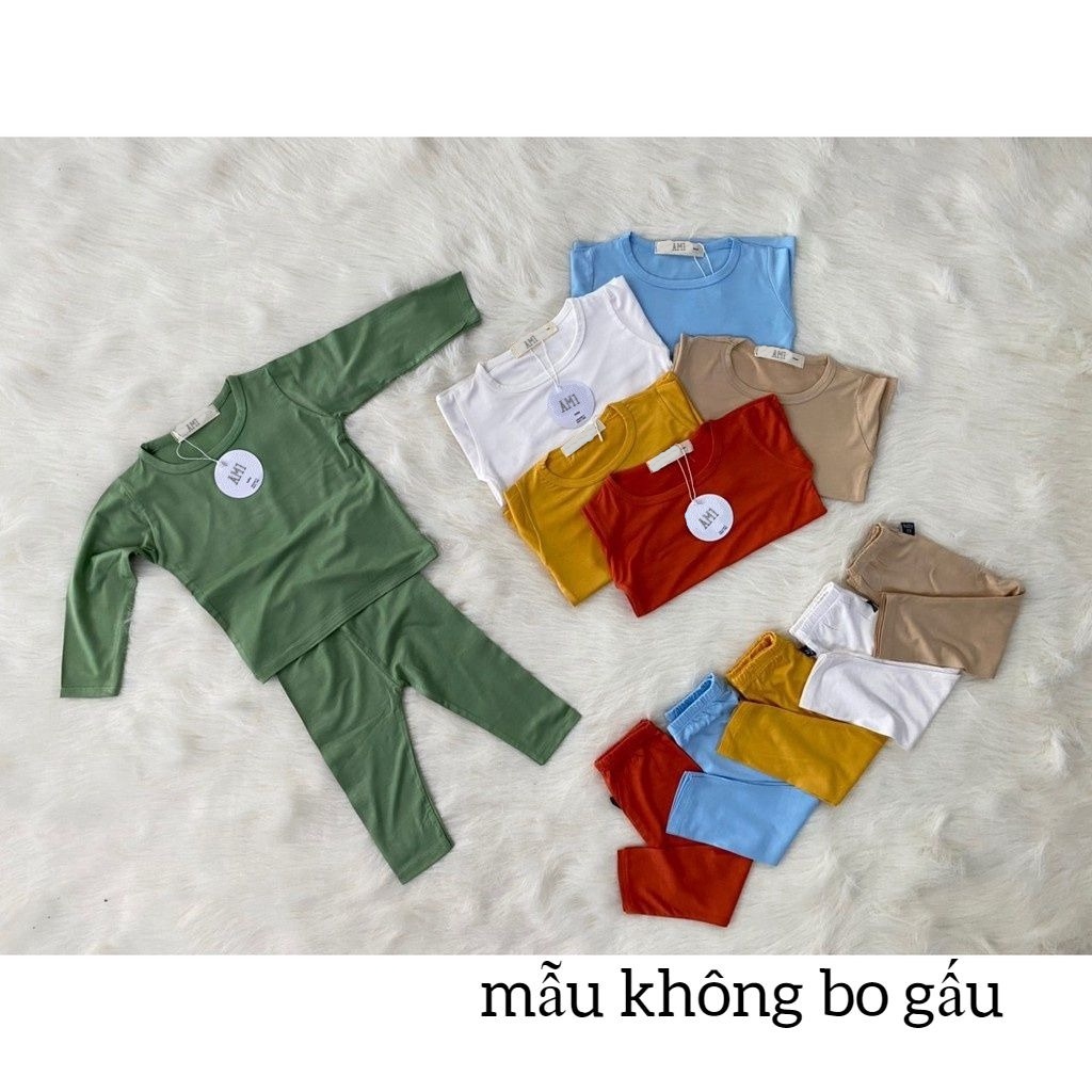 Đồ bộ quần áo dài tay cho bé chất thun lạnh AM568 AM781