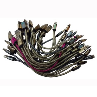 Cáp Lightning bọc dù chống đứt - Dài 25cm