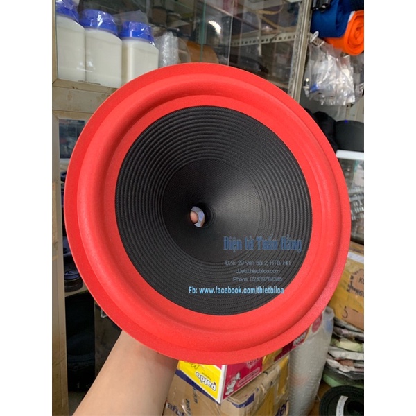 Màng loa bass 25 gân đỏ-Linh kiện thay thế sửa chữa loa