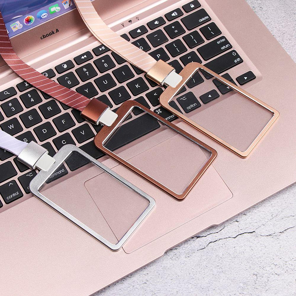 1 Hộp Đựng Thẻ ID Bằng Hợp Kim Nhôm Ốp