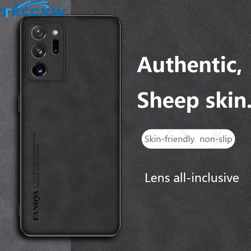 Ốp Điện Thoại Da PU Phối Vải Viền Dẻo Thời Trang Cho Samsung Galaxy Note 20 Ultra M33 M23 M53 A23 A53 A33 A73 A13