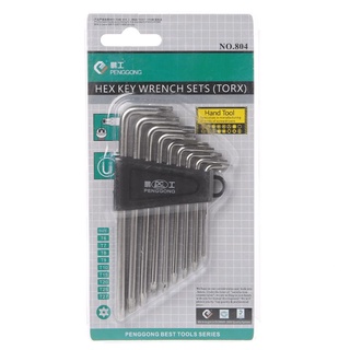 9 Pcs Hex for Key Wrench Sets Torx L Shape Repair Tool Screwdriver Tool Set Usef