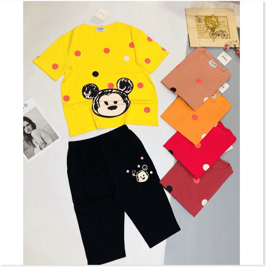 ĐỒ BỘ MẶC NHÀ NỮ QUẦN LỬNG ÁO THUN HỢP THỜI TRANG KOKO MI STORE