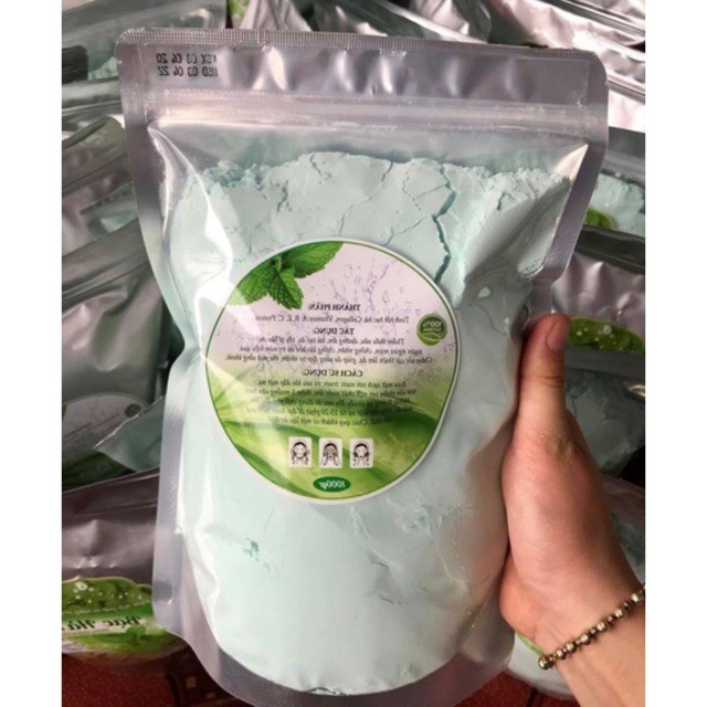 Bột Mặt Nạ Bạc Hà Cao Cấp gói 1kg