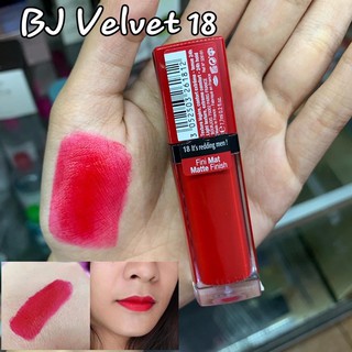Son kem BJ 18 đỏ tươi, son Bourjois velvet 18