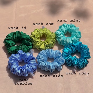 MINISIZE 10cm | Cột Tóc Scrunchies Lụa Mềm Mịn Xinh Xắn Handmade ♡ CHERRYSUMMER