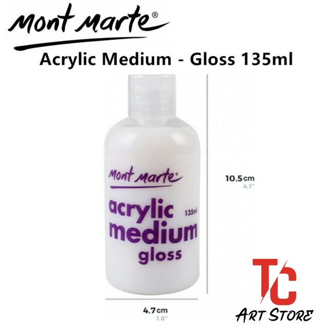 Dung môi pha màu acrylic, Medium acrylic Mont Marte 135ml