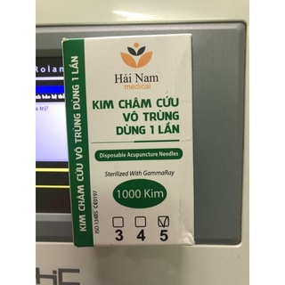 Hộp Kim châm cứu Hải Nam(10 gói 1000 kim)