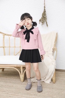 Váy nơ ngực cho bé 3-8t
