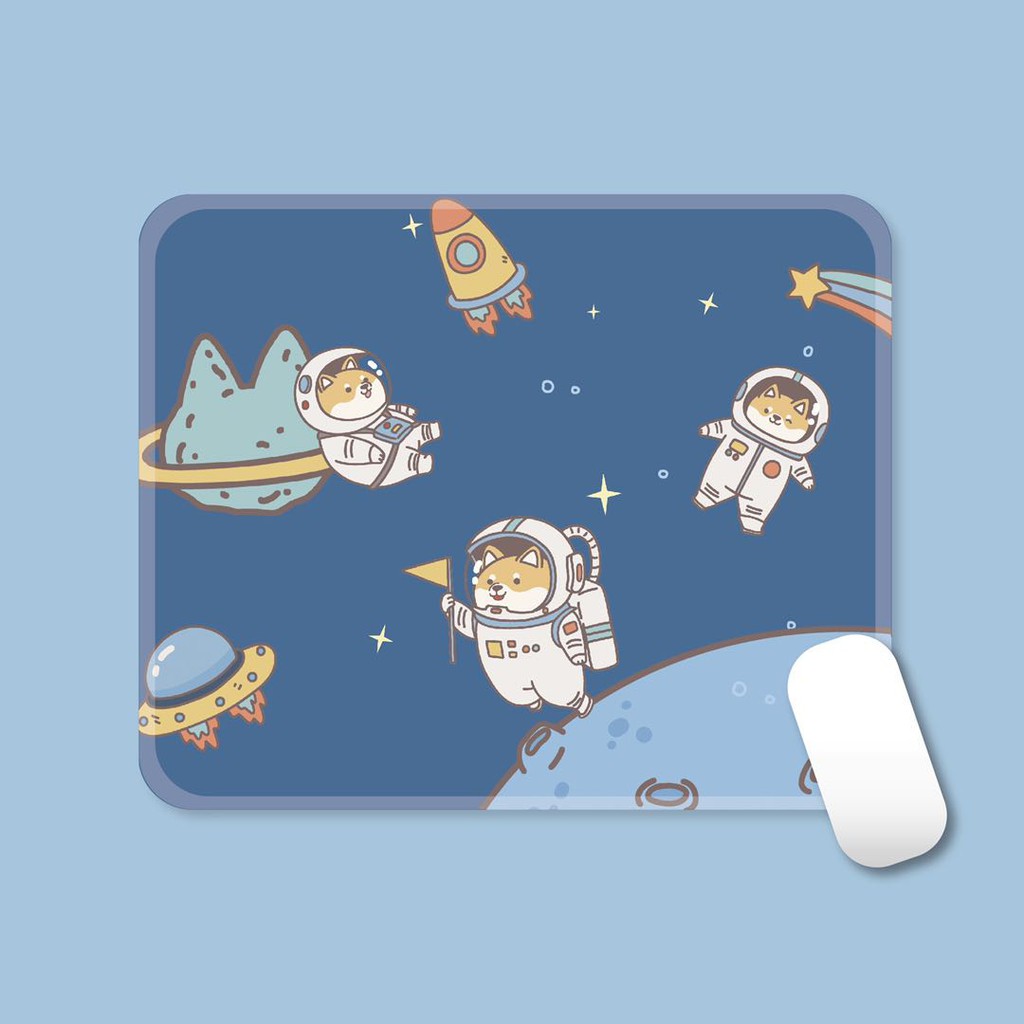 Lót chuột và bàn phím hình chú chó Shiba dễ thương