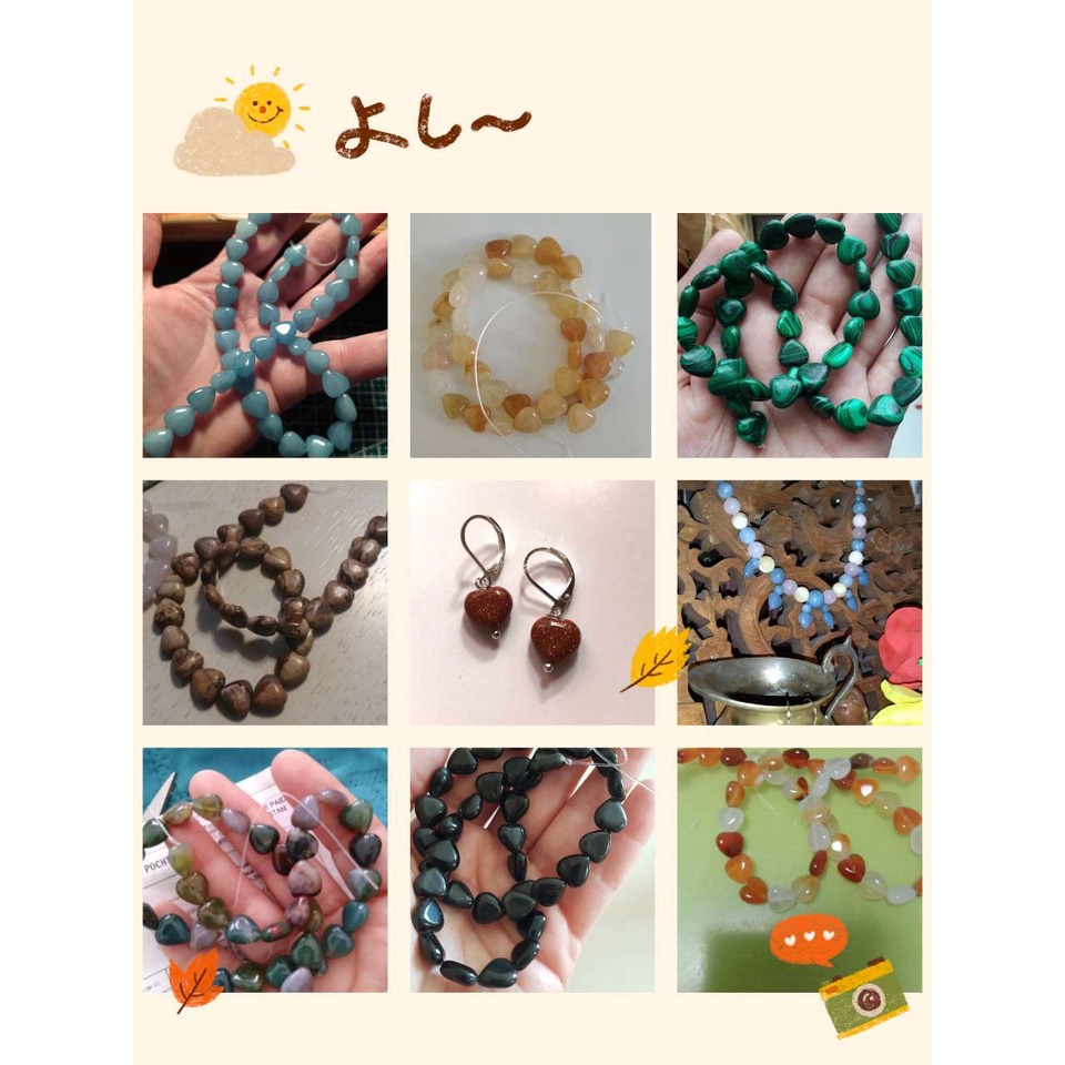 DIY Imitation Heart Shape Loose Beads For Making Accessories 10*10mm