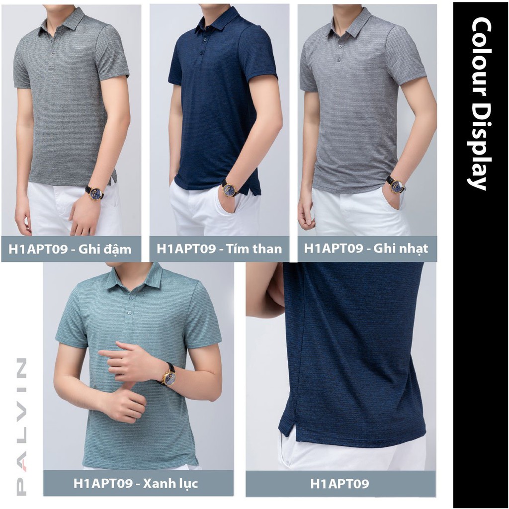 Áo thun Polo nam PALVIN cổ bẻ vải  chất xịn, chuẩn form, sang trọng-lịch lãm_H1APT09