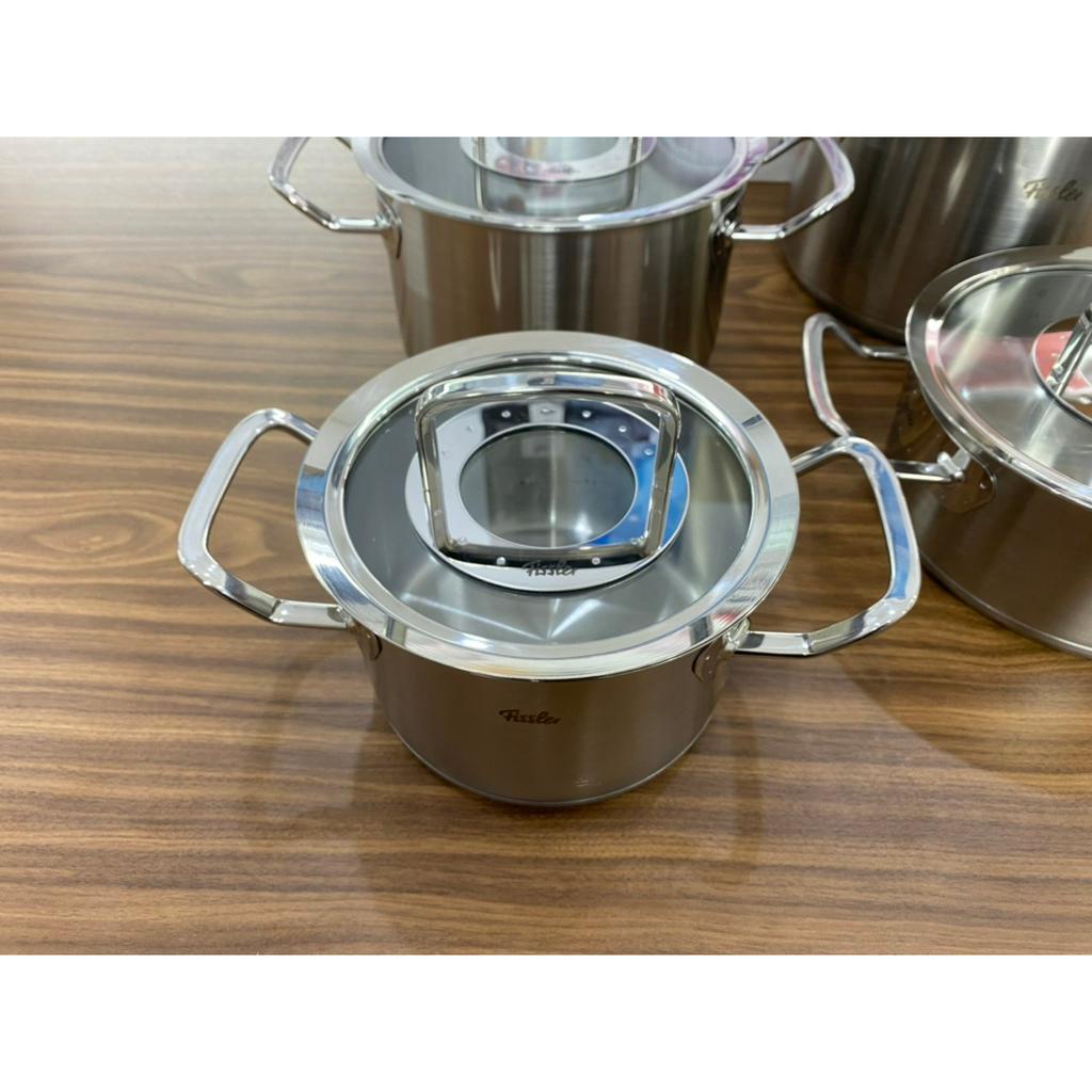 Bộ nồi Fissler Original Profi Collection set 5 món kèm chảo vung kính